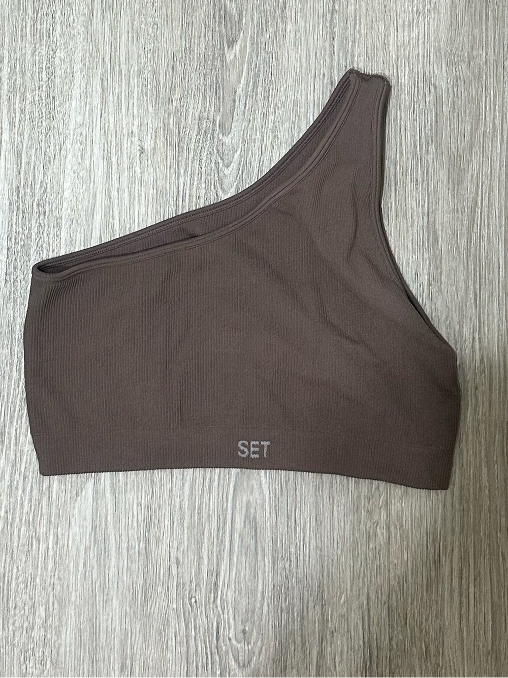Like New SET active one shouldered sports bra
